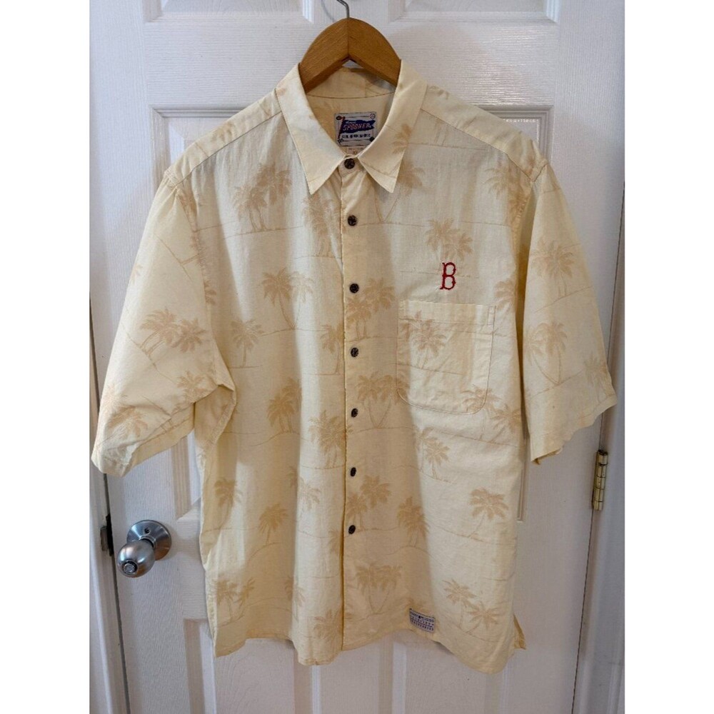 Vintage Reyn Spooner Boston Red Sox Hawaiian Shirt Genuine Merchandise Size XL